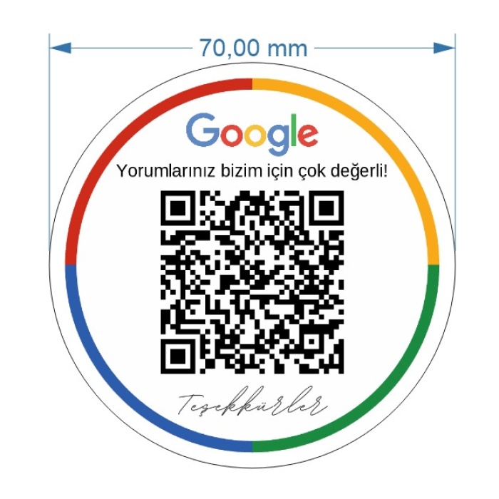 Google QR Yorum Etiketi