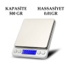 Hassas Terazi 500 gr/0.01gr Laboratuvar, Mutfak Terazisi (4549)