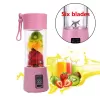 Portatif Taşınabilir El Blender 380 Ml Usb Şarjlı Pembe (4549)