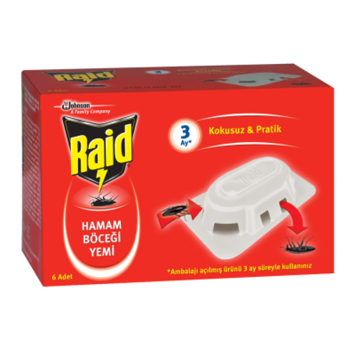 RAİD 6 PARÇA  HAMAM BÖCEK YEMİ (4172)