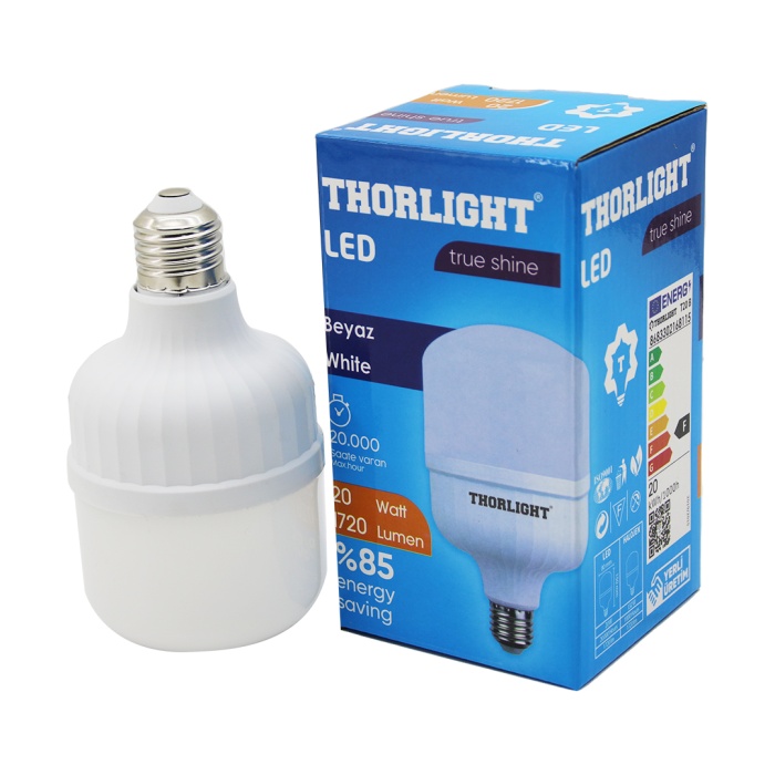 THORLIGHT 20W E27 TORCH T-SHAPE BEYAZ LED AMPUL T-20B (4172)