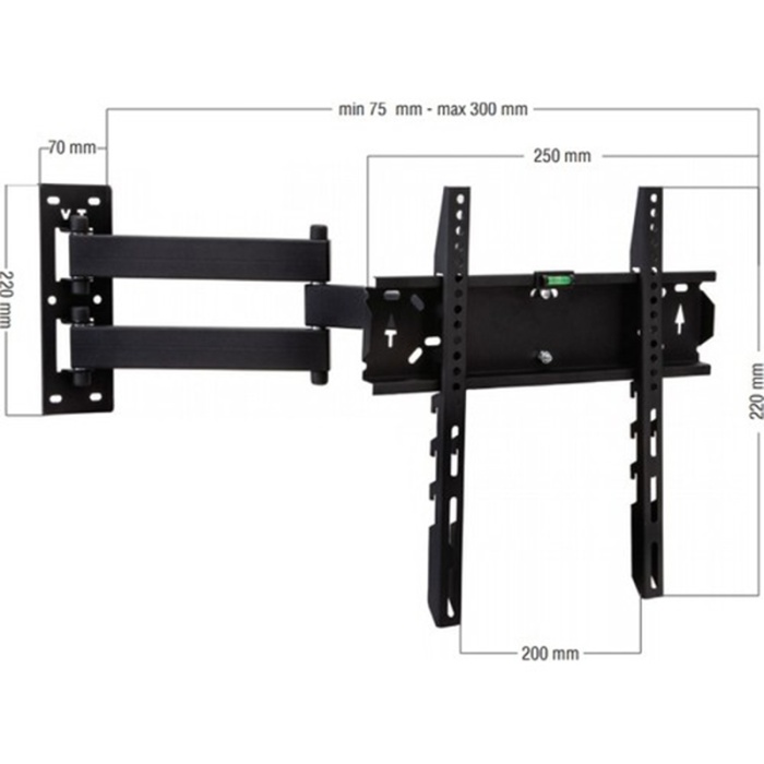 22-42 İNÇ HAREKETLİ LCD-LED TV DUVAR ASKI APARATI (VESA : 200X200) (4172)