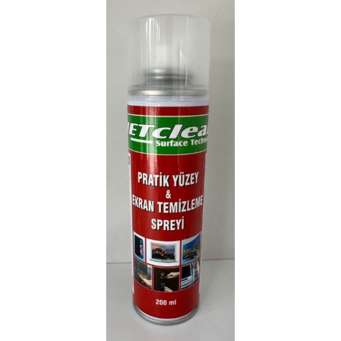 JETCLEAN 200ML PRATİK YÜZEY VE EKRAN TEMİZLEME SPREYİ (4172)