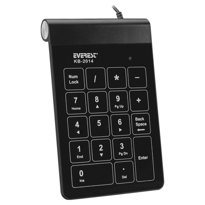 EVEREST KB-2014 USB DOKUNMATİK NUMERİK STANDART KLAVYE SİYAH (4549)