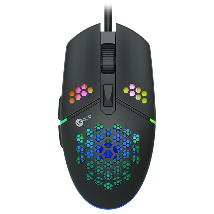 LECOO MS105 3200 DPI 6 TUŞLU KABLOLU RGB LED AYDINLATMALI GAMING MOUSE (4549)