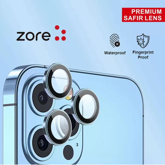 Apple İphone 13 Zore Cl-12 Premium Safir Parmak İzi Bırakmayan Anti-reflective Kamera Lens Koruyucu