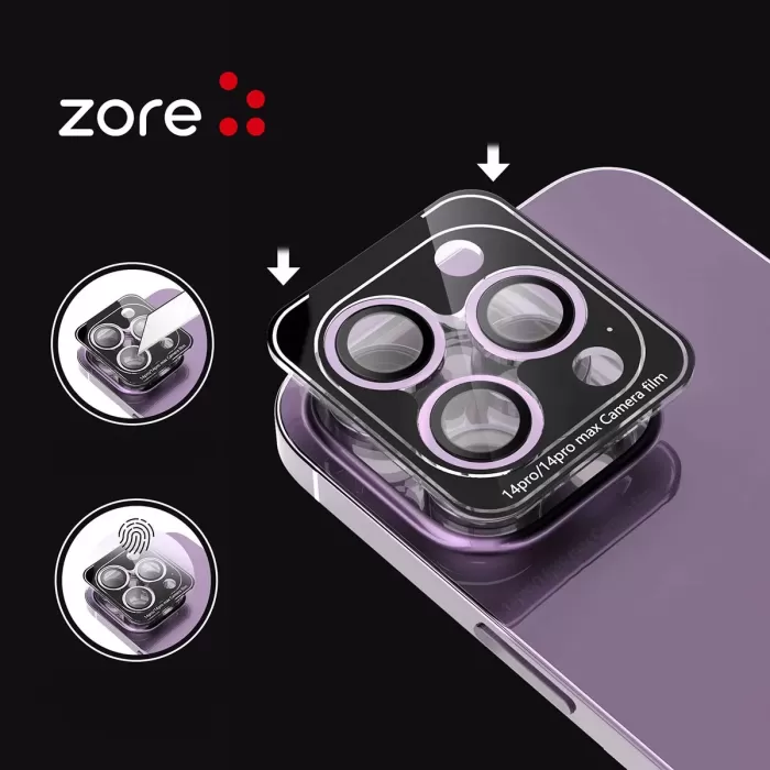 Apple İphone 13 Mini Zore Cl-12 Premium Safir Parmak İzi Bırakmayan Anti-reflective Kamera Lens Koruyucu