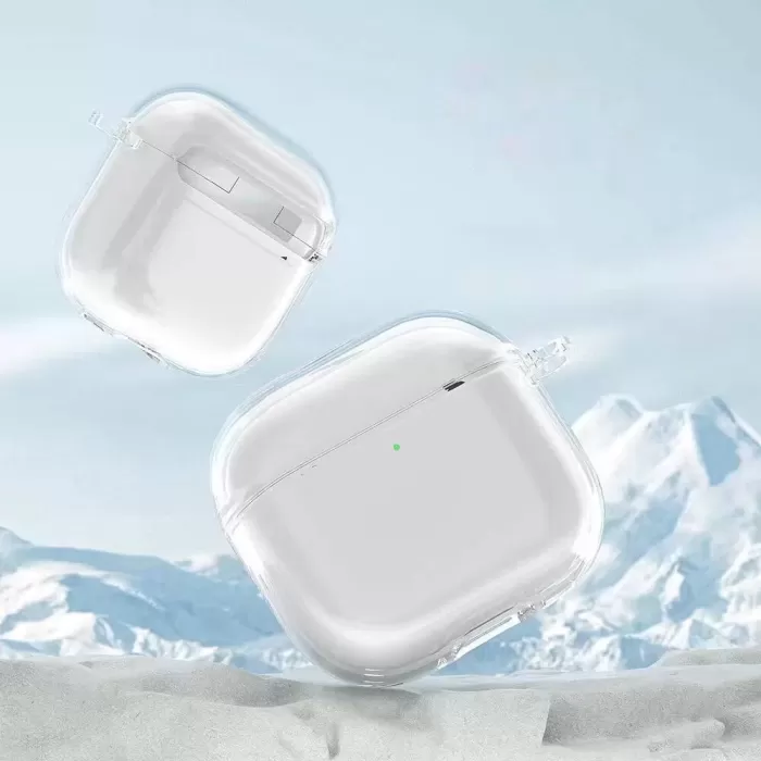 Apple Airpods 4 Kılıf Şeffaf Kristal Silikon Zore Airbag 14 Kılıf