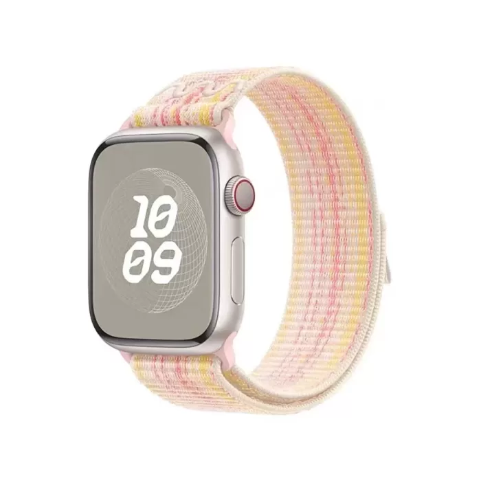 Apple Watch 10 46mm Krd-91 Hasır Kordon Strap Kayış