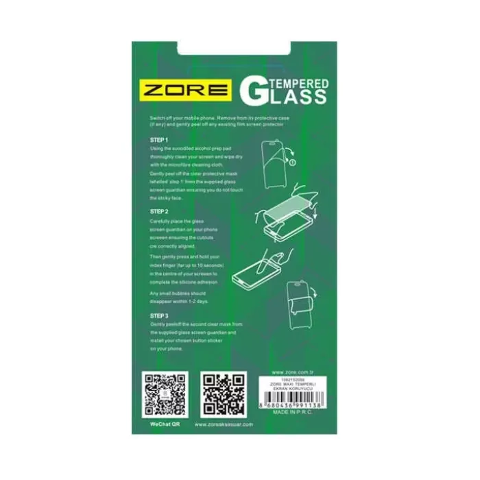 Sony Xperia Z3 Zore Maxi Glass Temperli Cam Koruyucu