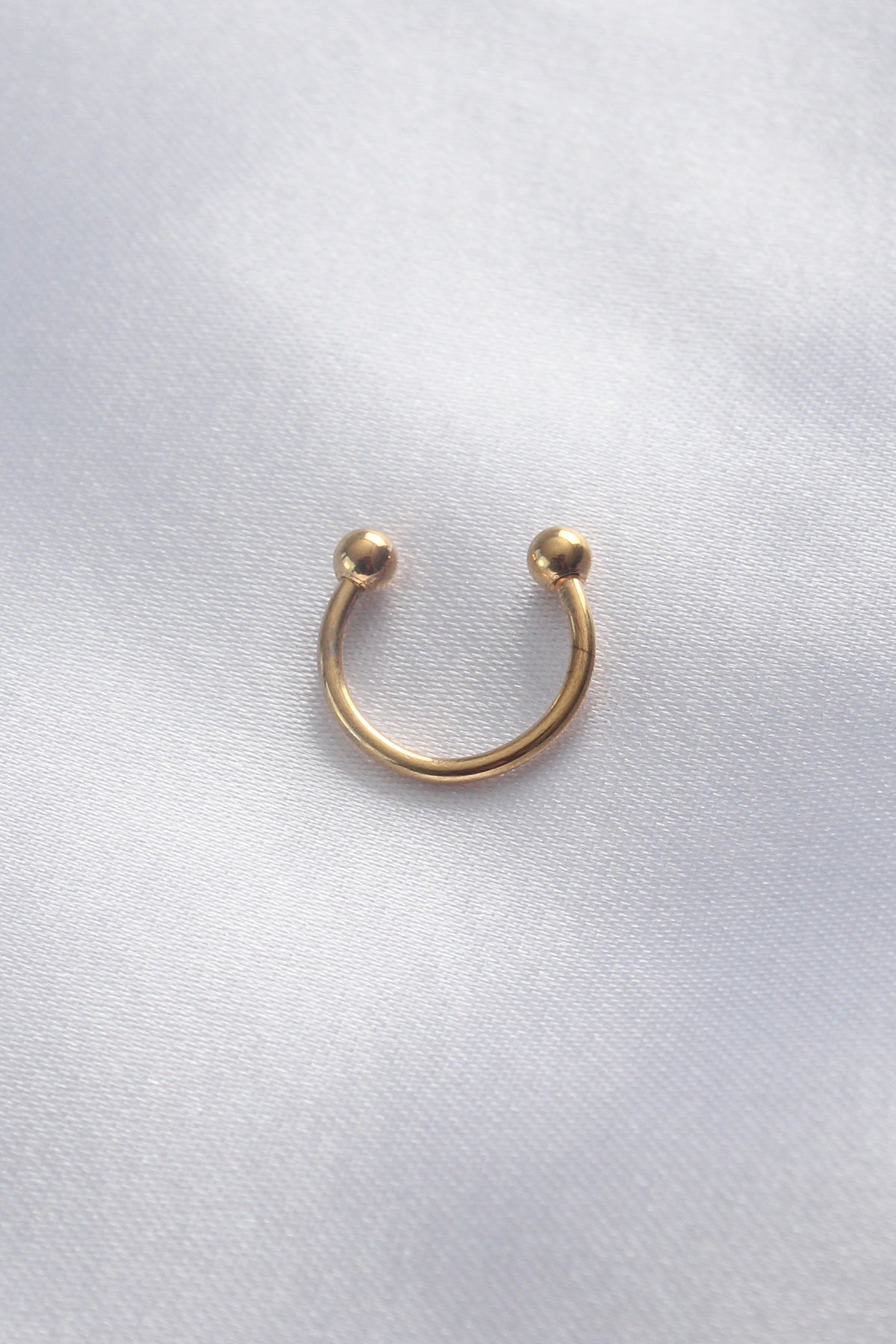 316L Cerrahi Çelik Minimal Toplu Gold Renk Halka Piercing