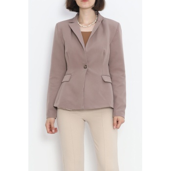 Blazer Ceket Vizon