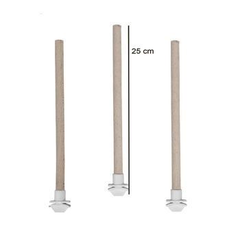 Doğal Ahşap Kuş Tüneği 1.2 cm-25 cm Standart  ( 2 Adet )