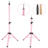 Özel Kuaför    Eğitim Mankeni İçin Metal Tripod / Pembe + Taşıma Çantası