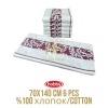 Pamuk 6´lı 70x140 Banyo Havlu Seti Spring Mor