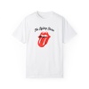 Unisex The Rolling Stones Baskılı Beyaz Basic Tshirt