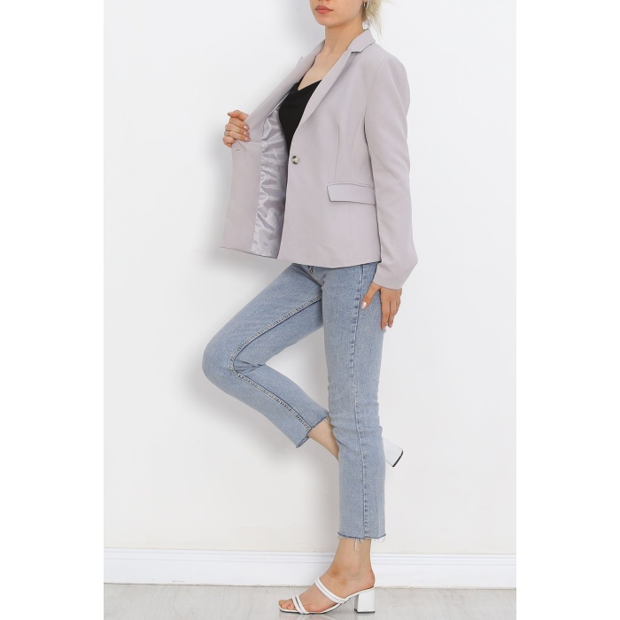 Blazer Ceket Gri