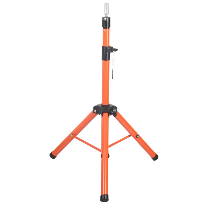 Özel Kuaför    Eğitim Mankeni İçin Metal Tripod / Turuncu + Taşıma Çantası