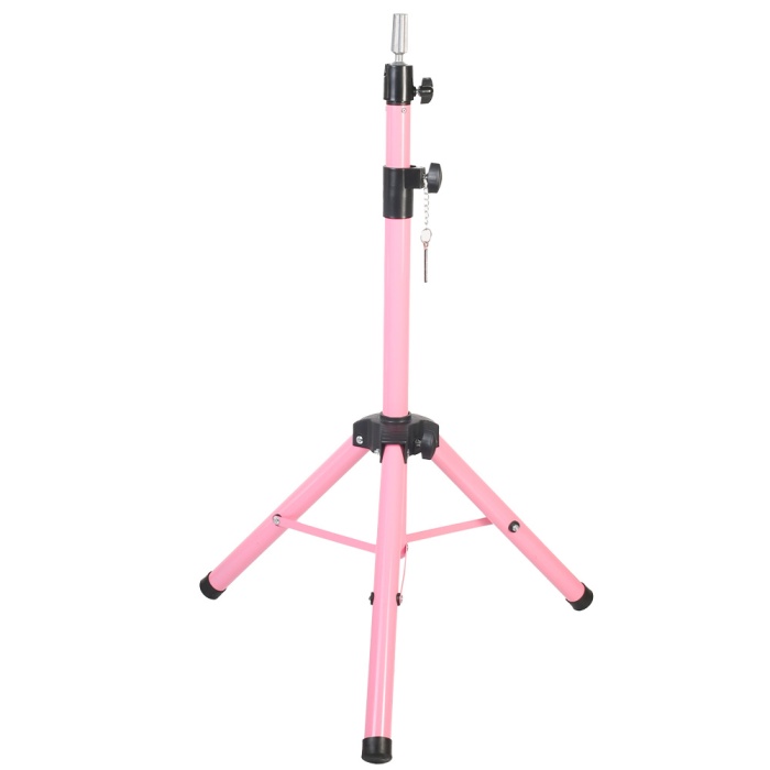 Özel Kuaför    Eğitim Mankeni İçin Metal Tripod / Pembe + Taşıma Çantası