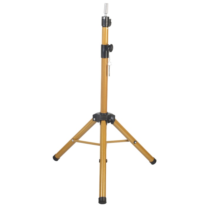 Özel Kuaför    Eğitim Mankeni İçin Metal Tripod / Simli Gold + Taşıma Çantası