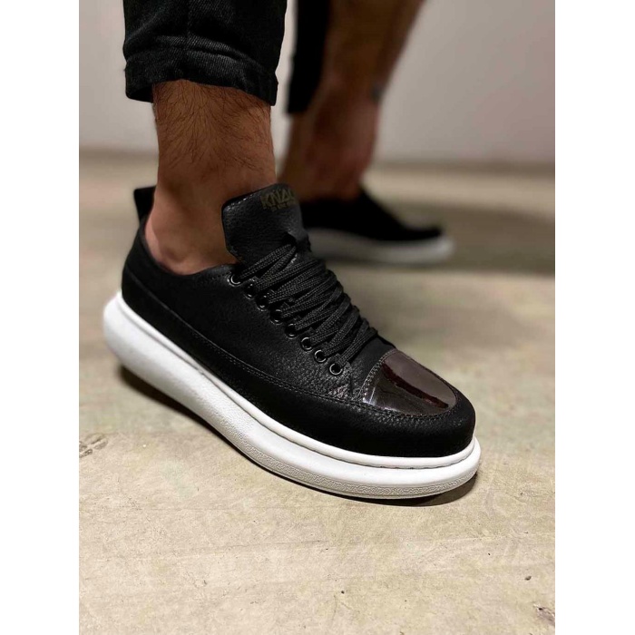 Knack Sneakers Ayakkabı 813 Siyah (Beyaz Taban)