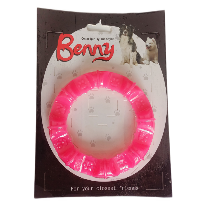 Benny Köpek Oyuncağı Yuvarlak Şekilli 11,5 cm Pembe