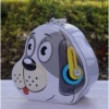 Köpek Tasarımlı Kumbara Anahtarlı Kilit Çelik Yapılı, 15x14x7.5 cm, Çocuklar İçin Sevimli Tasarruf