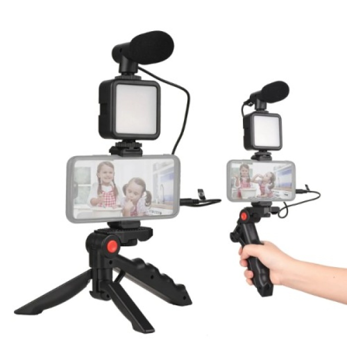 Vlog Çekim Kiti Fotoğraf Makinesi Cep Telefonu Video Fotoğraf Çekim Kiti