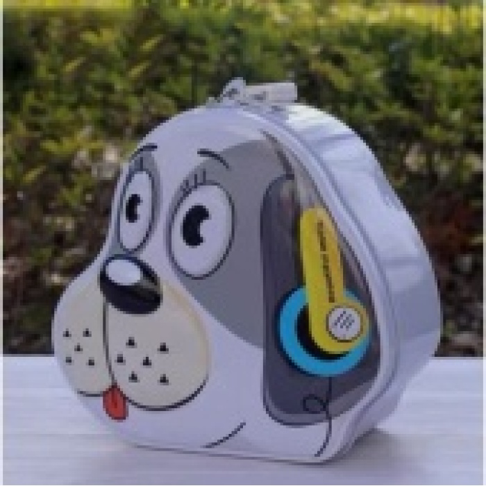 Köpek Tasarımlı Kumbara Anahtarlı Kilit Çelik Yapılı, 15x14x7.5 cm, Çocuklar İçin Sevimli Tasarruf
