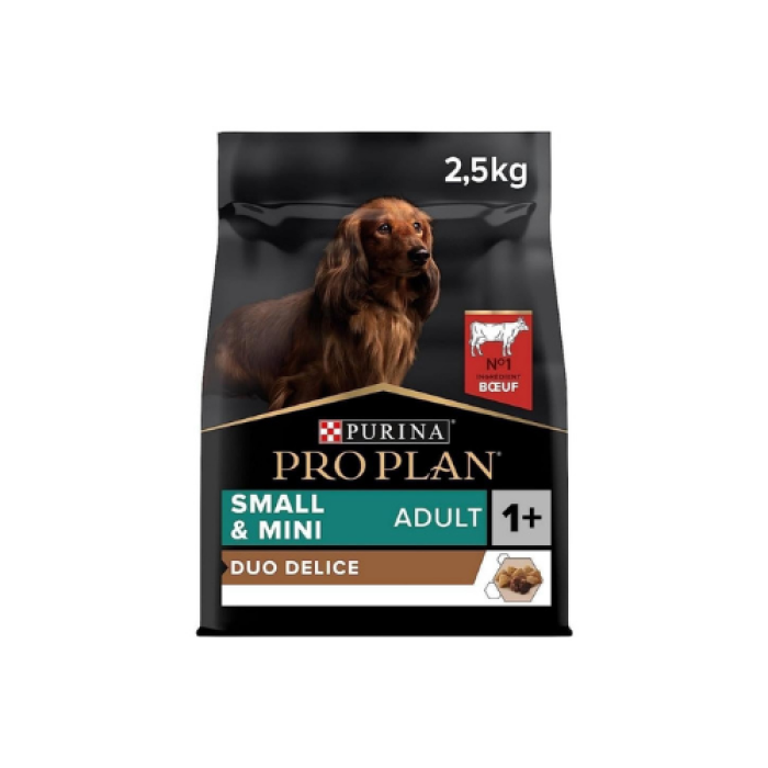 PRO PLAN DUO DELİCE KÜÇÜK IRK SIĞIR ETLİ YETİŞKİN KÖPEK MAMASI 2,5 KG