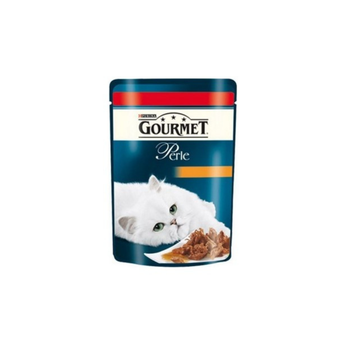 gourmet perle ızgara sığır etli pouch kedi yaş maması 85 gr