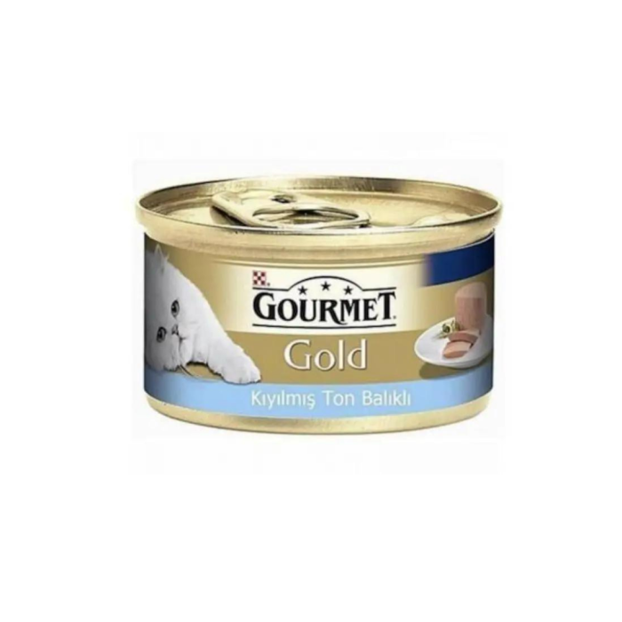 gourmet gold kıyılmış ton balıklı kedi konserve maması 85 gr