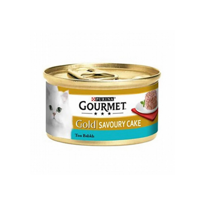 gourmet gold savoury cake ton balıklı kedi konserve maması 85 gr