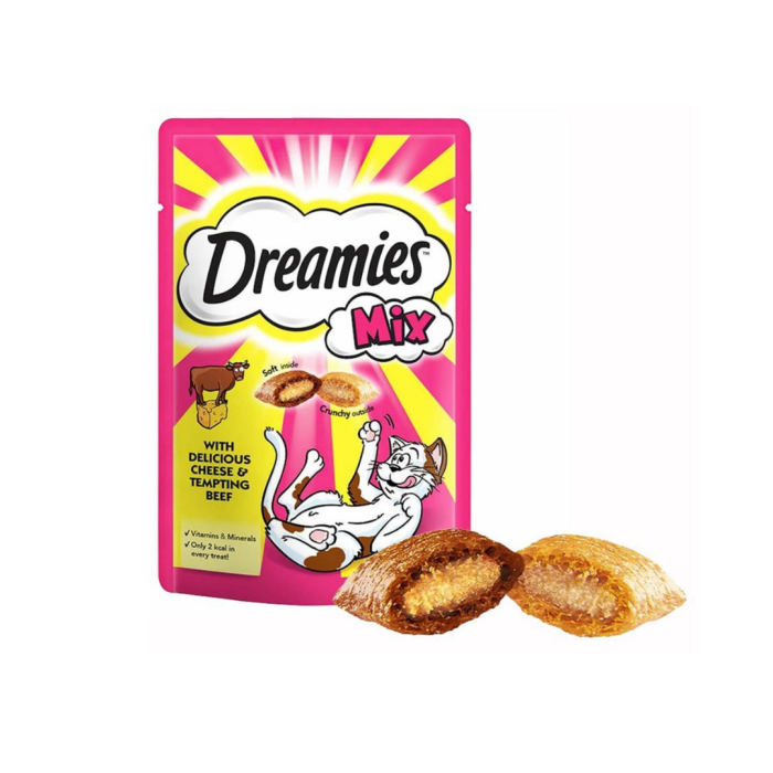 dreamies içi dolgulu peynir sığır mix kıtır ödülü 60 gr