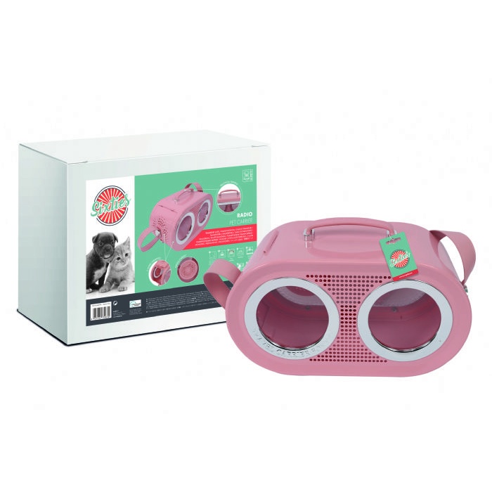 M-PETS RADIO TAŞIMA ÇANTASI PİNK 50X23X31CM