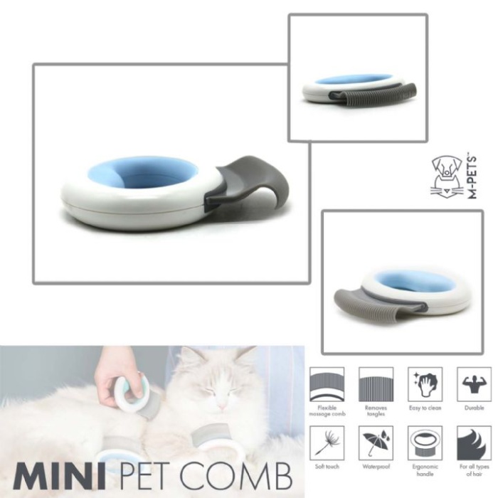 M-PETS MINI PET COMB BLUE