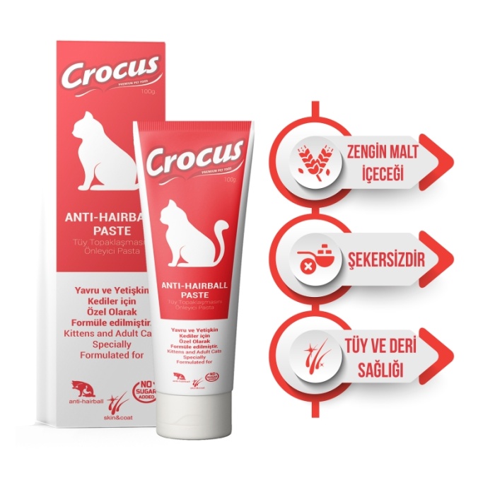 Crocus Anti Hairball Kedi Malt Macunu 100 Gram