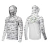 RYUJI UV PERFORMANCE HOODIE SHIRT+NECK, FISH WAVE