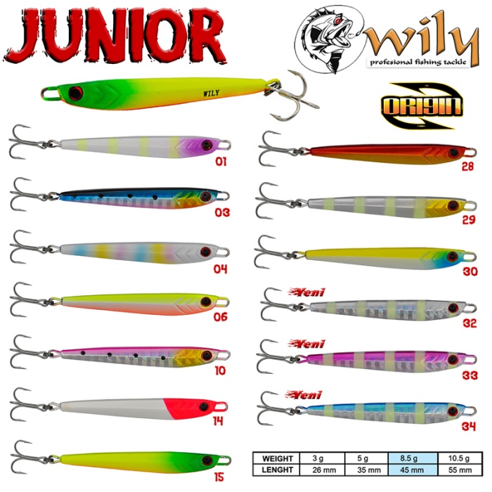 Wily Junior Jig 8.5 gr 4.5 cm Yem