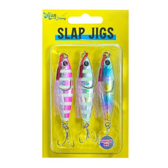 Hanfish Slap Jig 10 gr Uv&Glow Mix