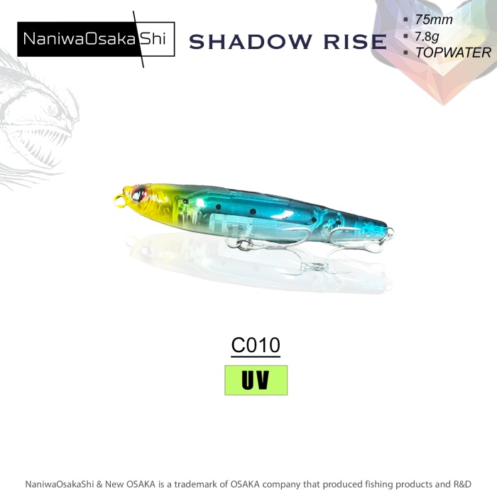 Naniwa Osaka Shi SHADOW RISE 75MM 7.8G Su Üstü Maket