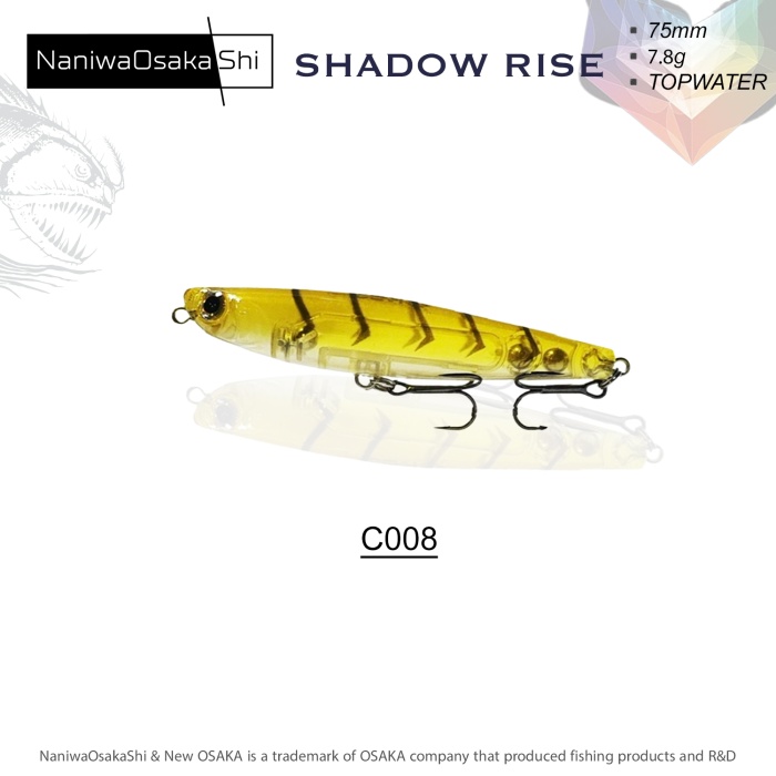 Naniwa Osaka Shi SHADOW RISE 75MM 7.8G Su Üstü Maket