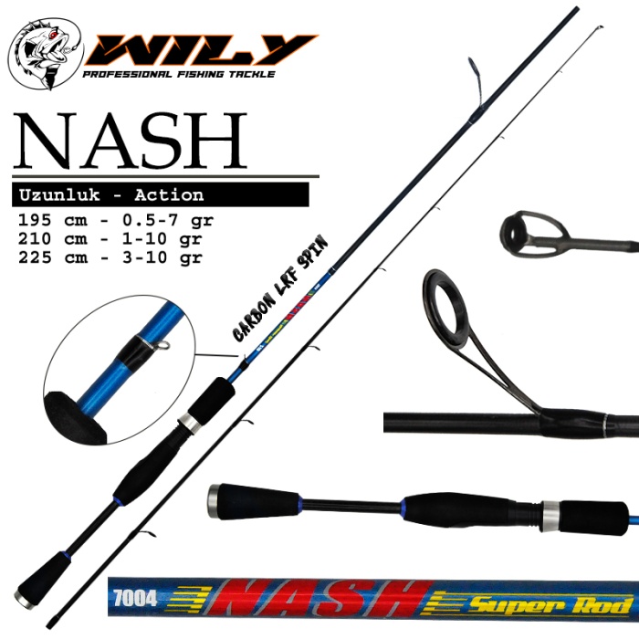 Wily Nash 210 cm Lrf Kamışı 1-10 gr