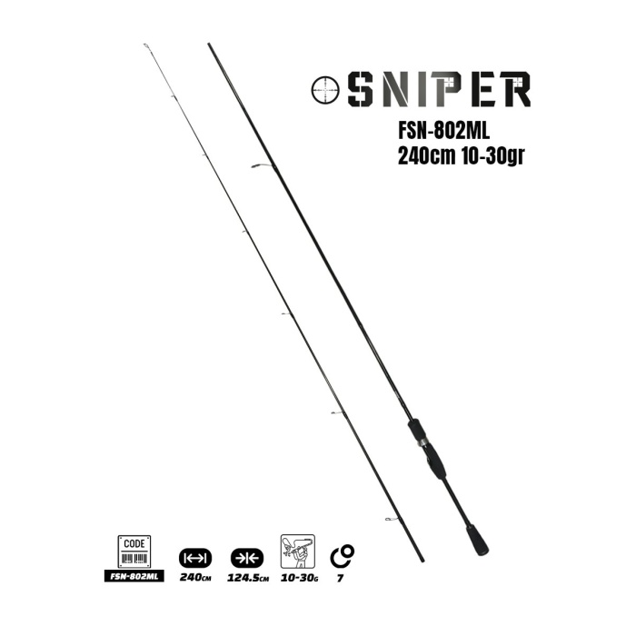 Fujin Sniper 240cm 10-30gr Spin Kamış FSN-802ML