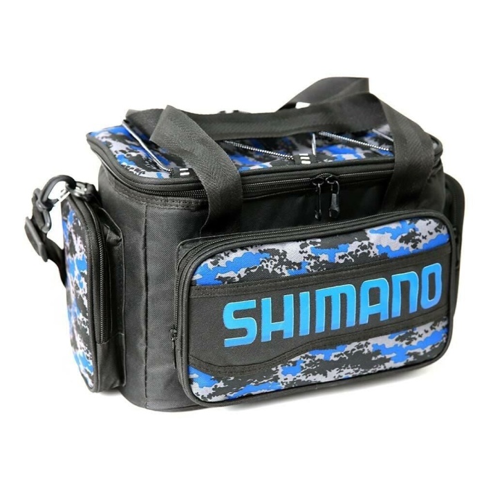 Shimano Baskılı Helper Bag Balıkçı Çantası - Blue Camo