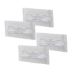 YAKUT-12118 ( 4PCS ) RAF AYAK APARATI  ( ŞEFFAF PVC YAPIŞKANLI + VİDALANABİLİR ) ( 2X10CM )*200