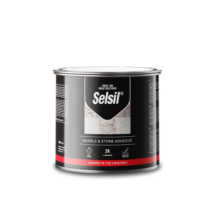 SELSİL ( MERMER & TAŞ ) TENEKE SERAMİK YAPIŞTIRICI 250GR*24=K