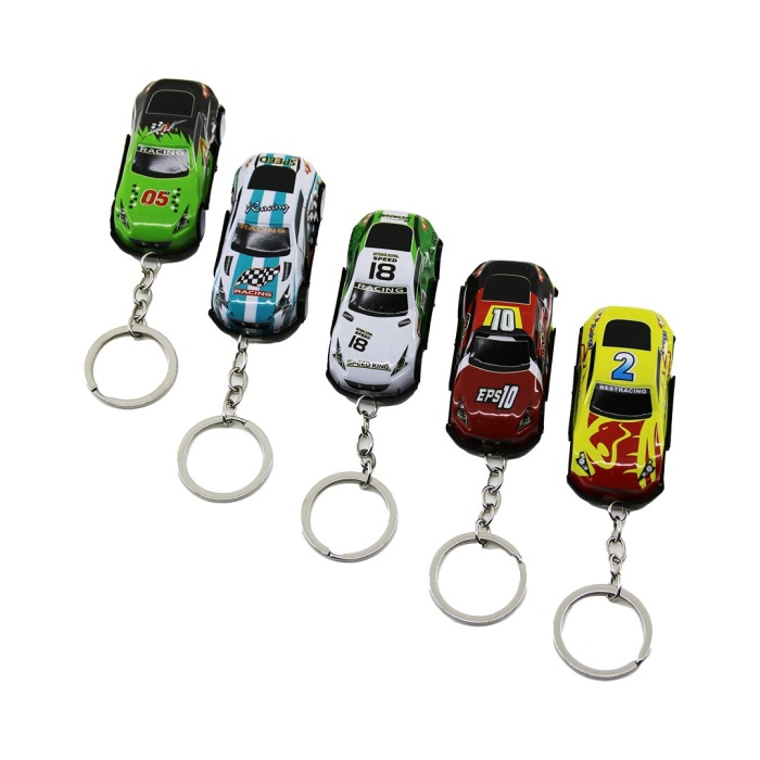 ZD ZHENG DA KEY RING-404 ( MİNİ ARABA ) ANAHTARLIK ( RENKLİ PLASTİK )*12X100