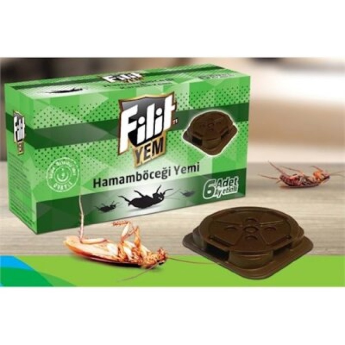 FİLİT ( 6PCS ) KARINCA VE HAMAM BÖCEK YEMİ ( 6AY ETKİLİ & İSTASYON & 9GR )*6X8