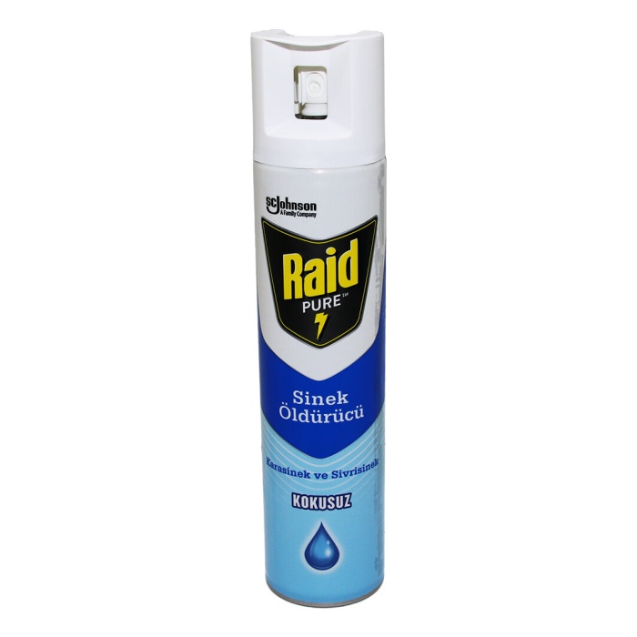 RAİD ( PURE ) ( KOKUSUZ ) SİNEK & SİVRİ SİNEK SAVAR İLAÇ SPREY 300ML*12X4